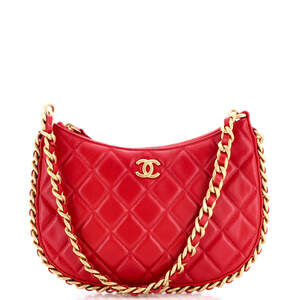 Chanel CC Chain Around Hobo Quilted Lambskin